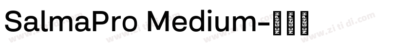 SalmaPro Medium字体转换